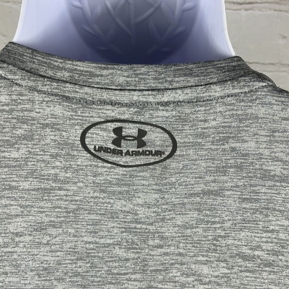 Under Armour Men's Tech V-Neck T-Shirt Steel Smalll gray - Picture 8 of 9